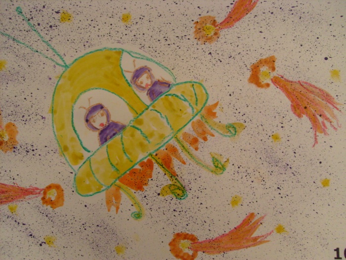 Малыши рисуют космос